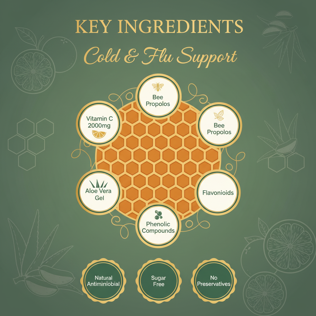 Forever Cold & Flu Support ingredients infographic