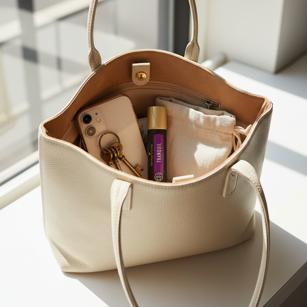 Tranquil Roll-On on-the-go in handbag
