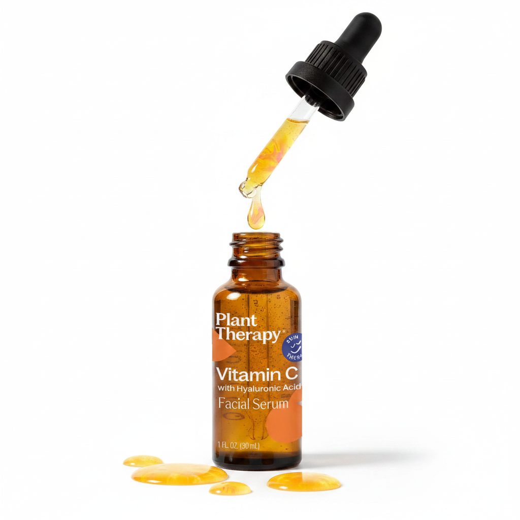 Plant Therapy Vitamin C Serum with golden serum droplets