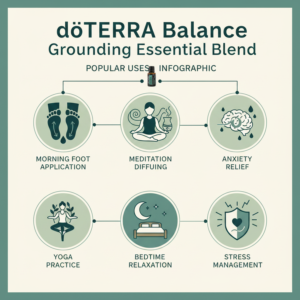 doTERRA Balance popular uses infographic