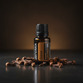 doTERRA Clove Oil moody dark background