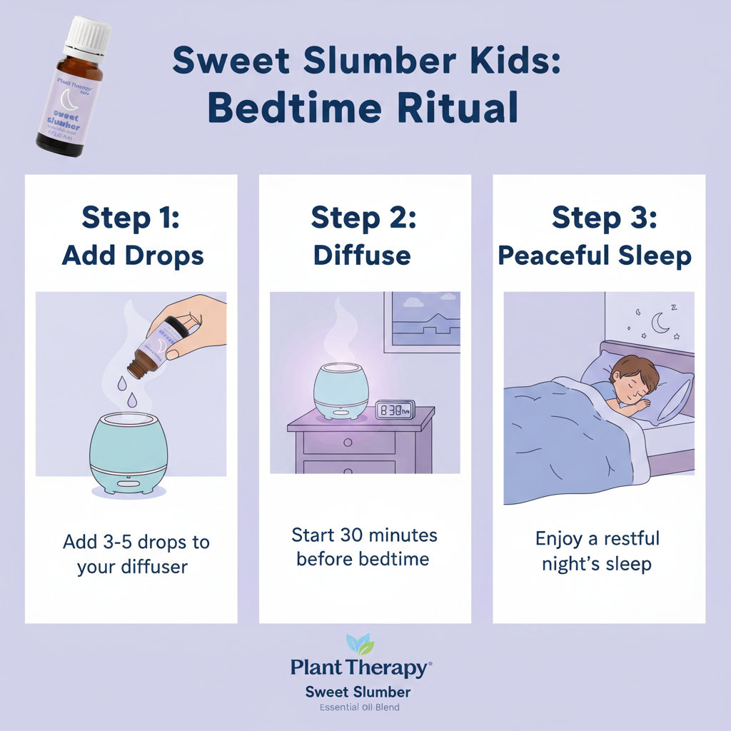 Sweet Slumber how to use step-by-step infographic