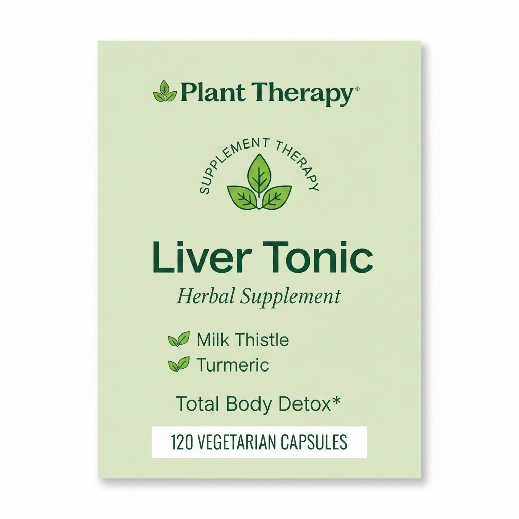 Plant Therapy Liver Tonic product details infographic