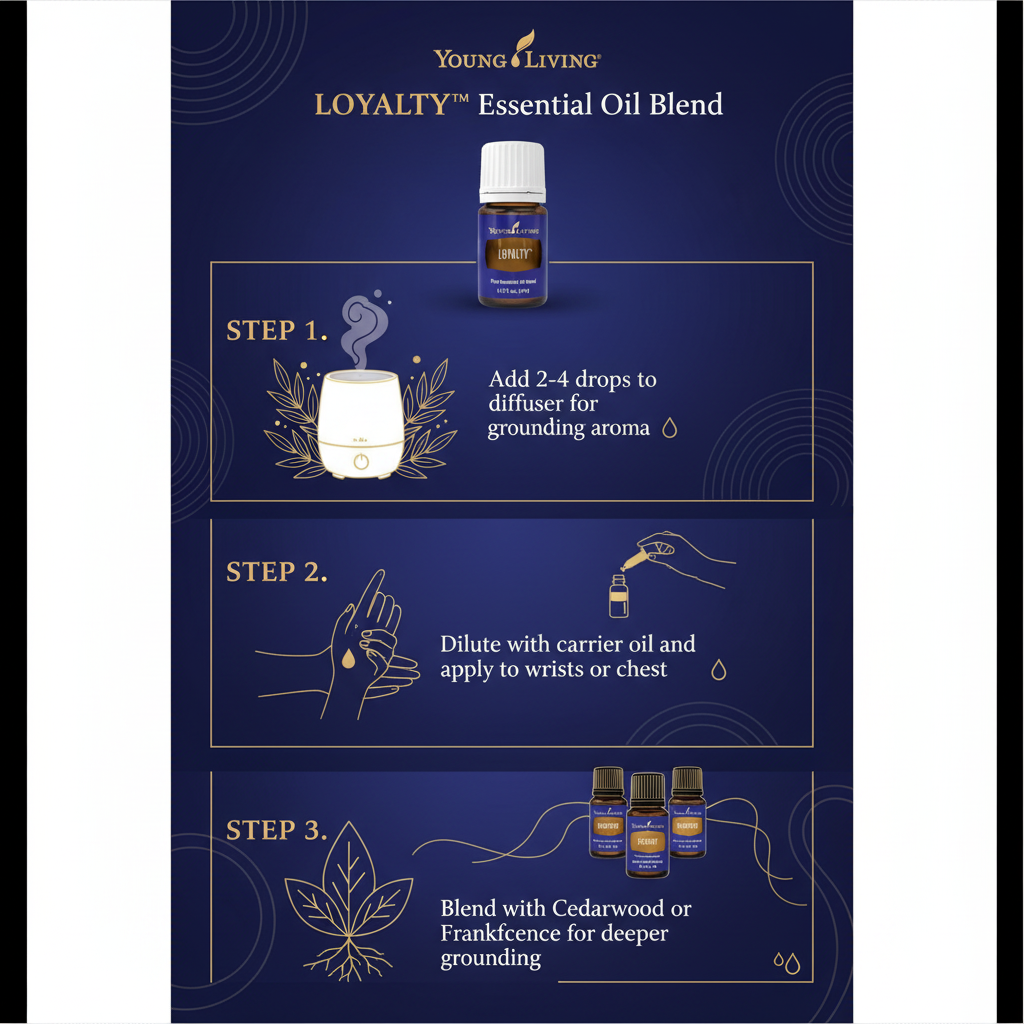 Young Living Loyalty how to use infographic