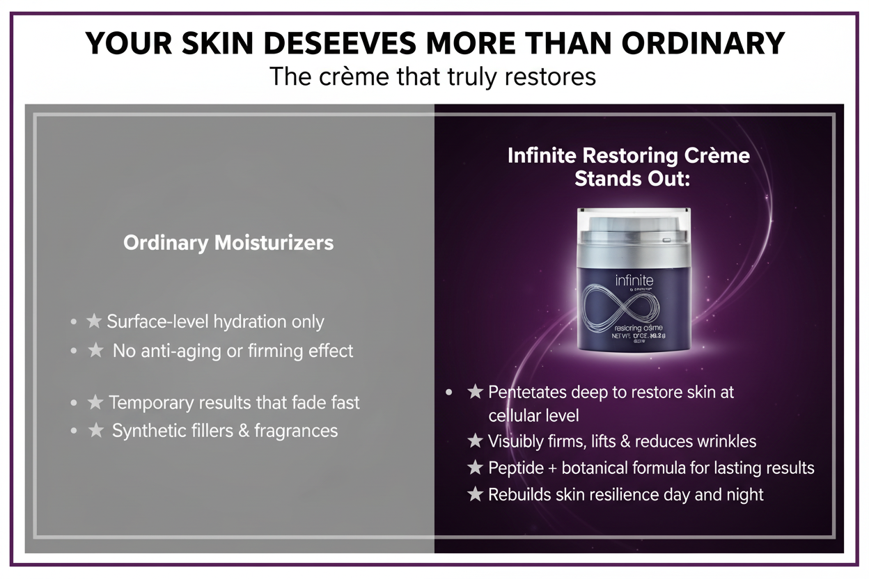 Infinite Restoring Crème - Comparison Banner