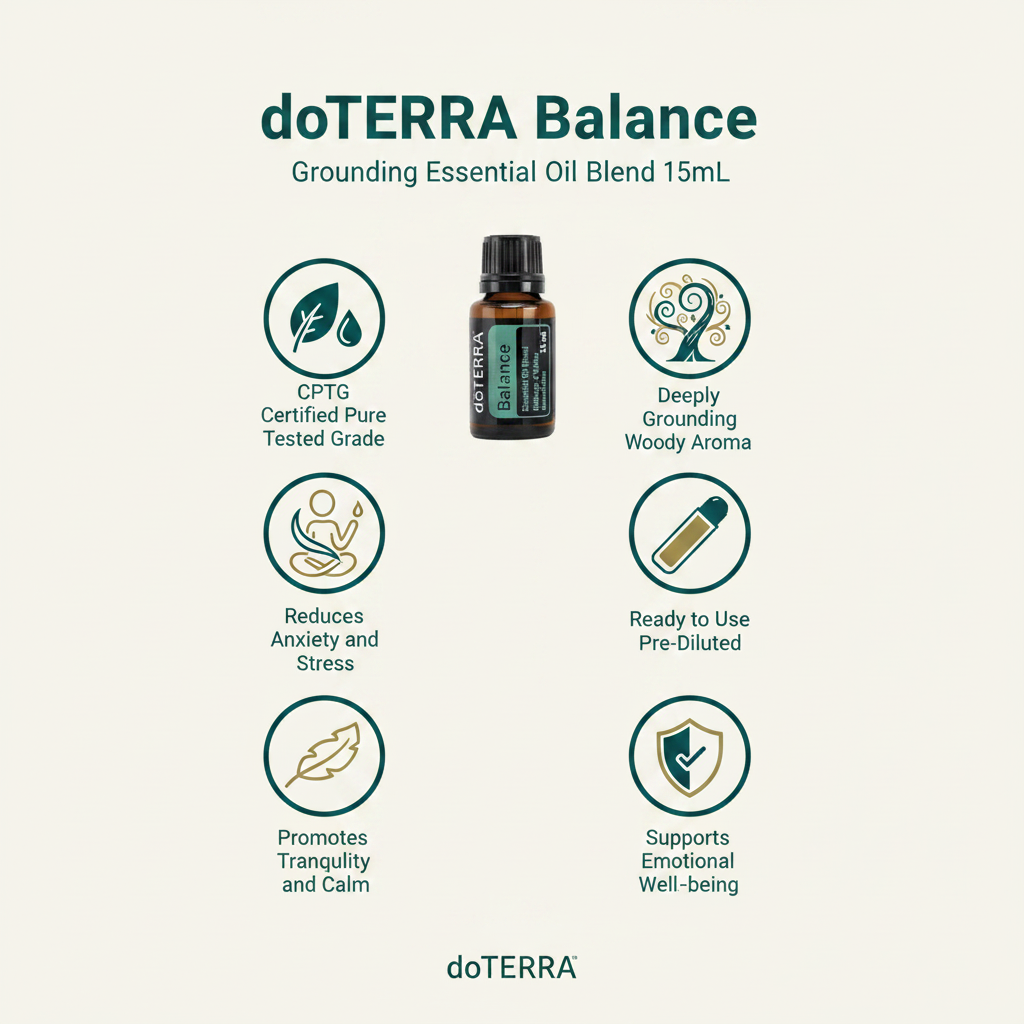 doTERRA Balance key benefits infographic