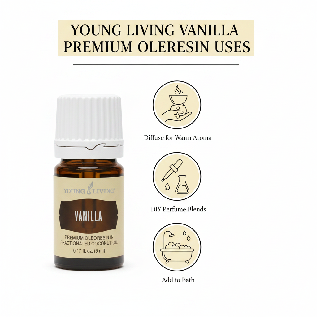 Vanilla oleoresin how to use infographic