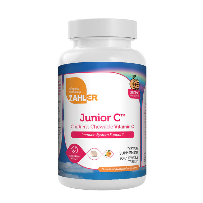 Zahler Junior C™ – Children’s Chewable Vitamin C 250mg | Immune System Support | 90 Chewable Tablets
