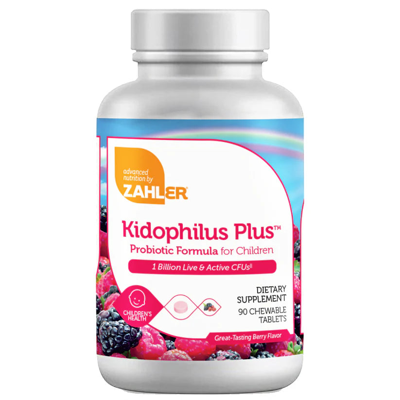 Zahler Kidophilus Plus™ – Probiotic Formula for Children (90 Chewable Tablets)