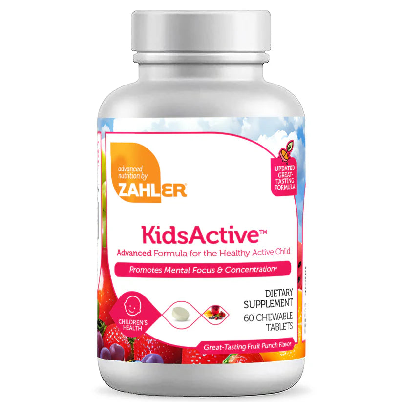 Zahler KidsActive™ – Advanced Formula for the Healthy Active Child (60 Chewable Tablets)