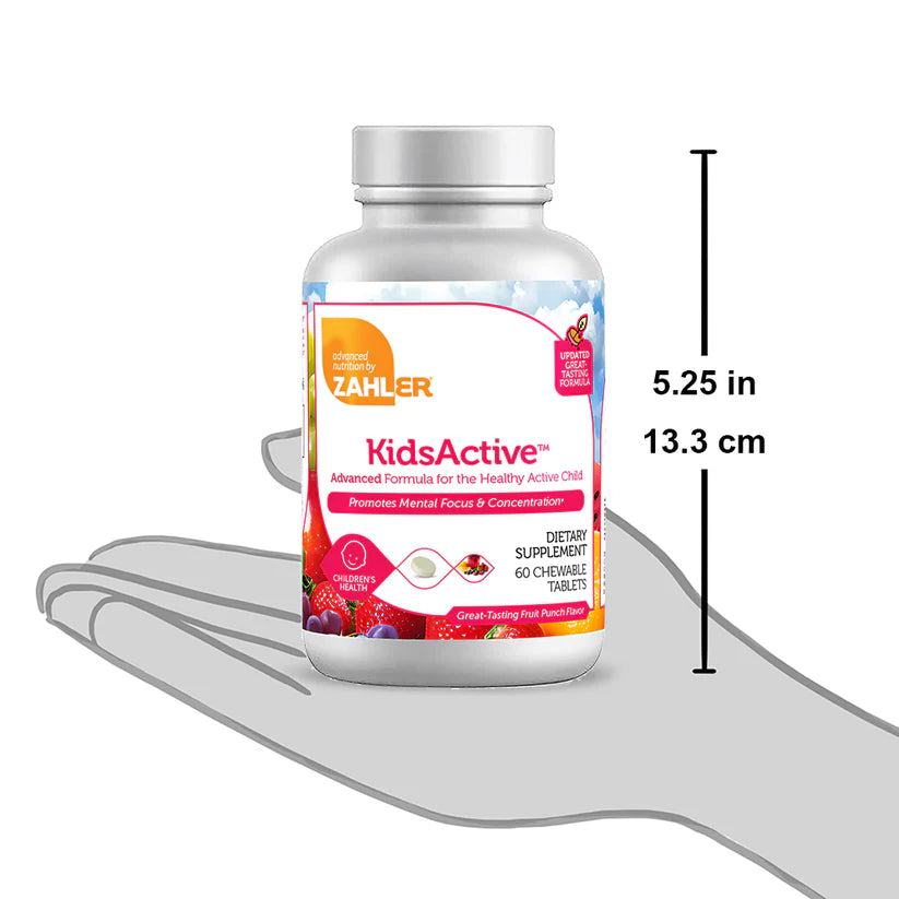 Zahler KidsActive™ – Advanced Formula for the Healthy Active Child (60 Chewable Tablets)