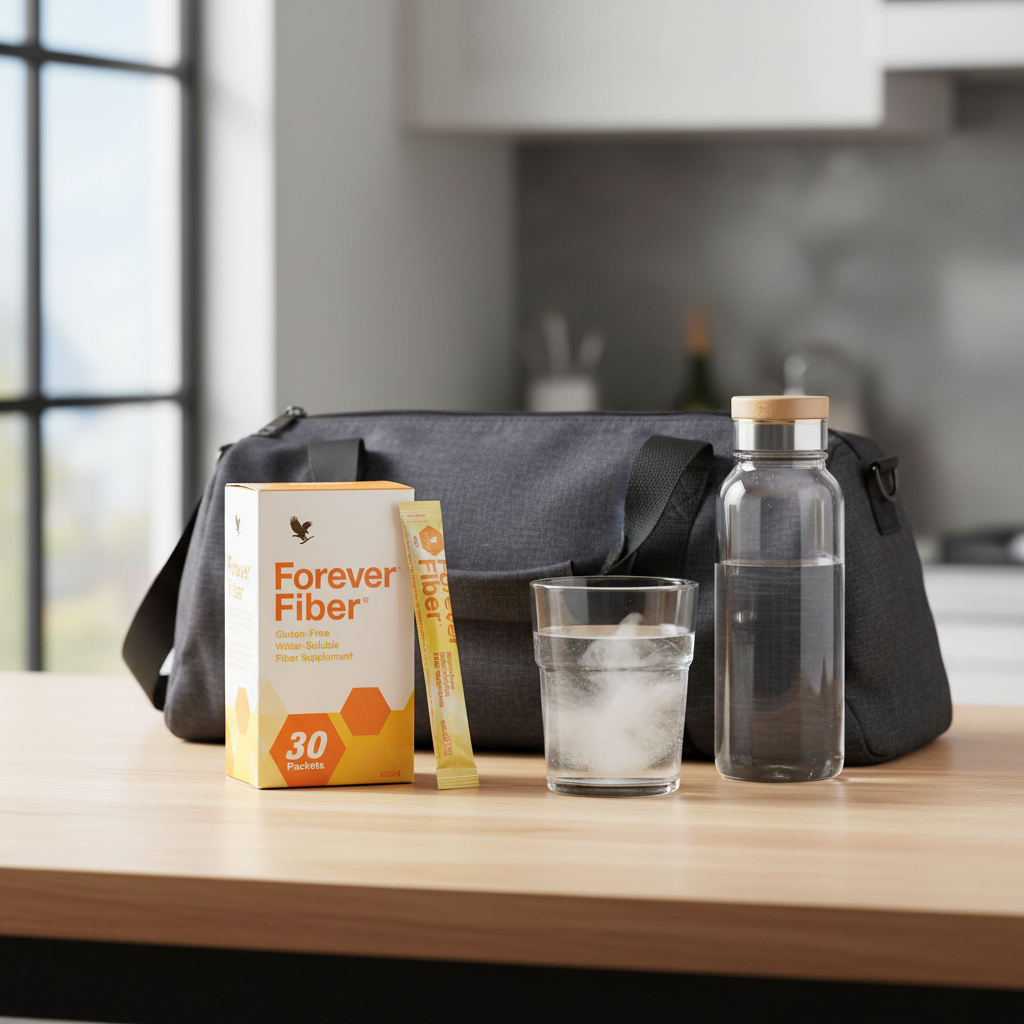On-the-go gym bag setting