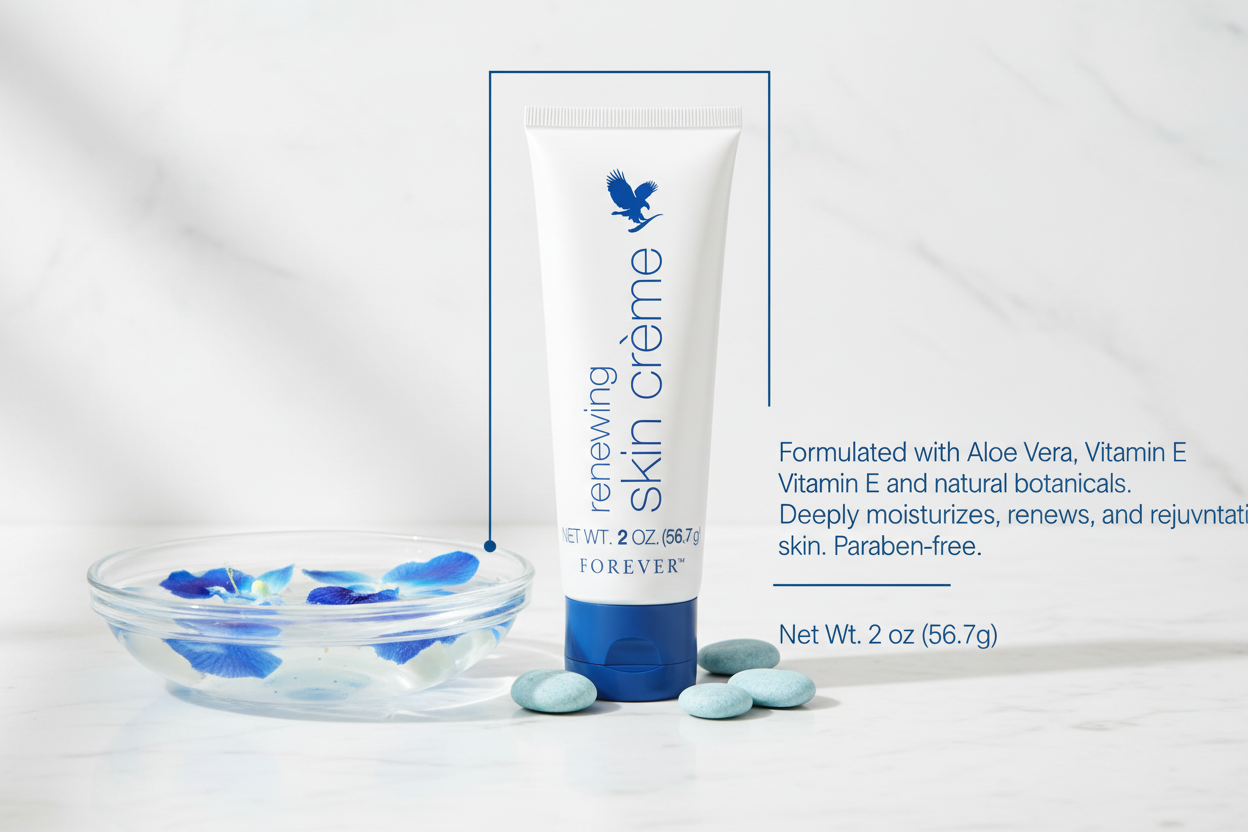 Renewing Skin Crème Background