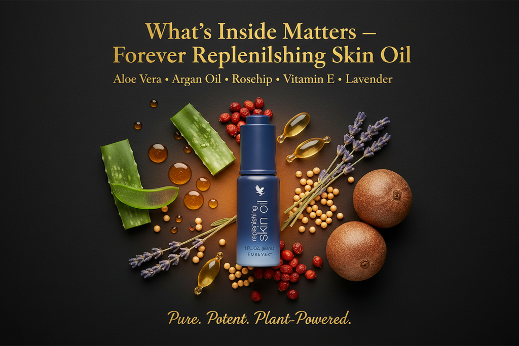 Skin Oil - Ingredients Layout