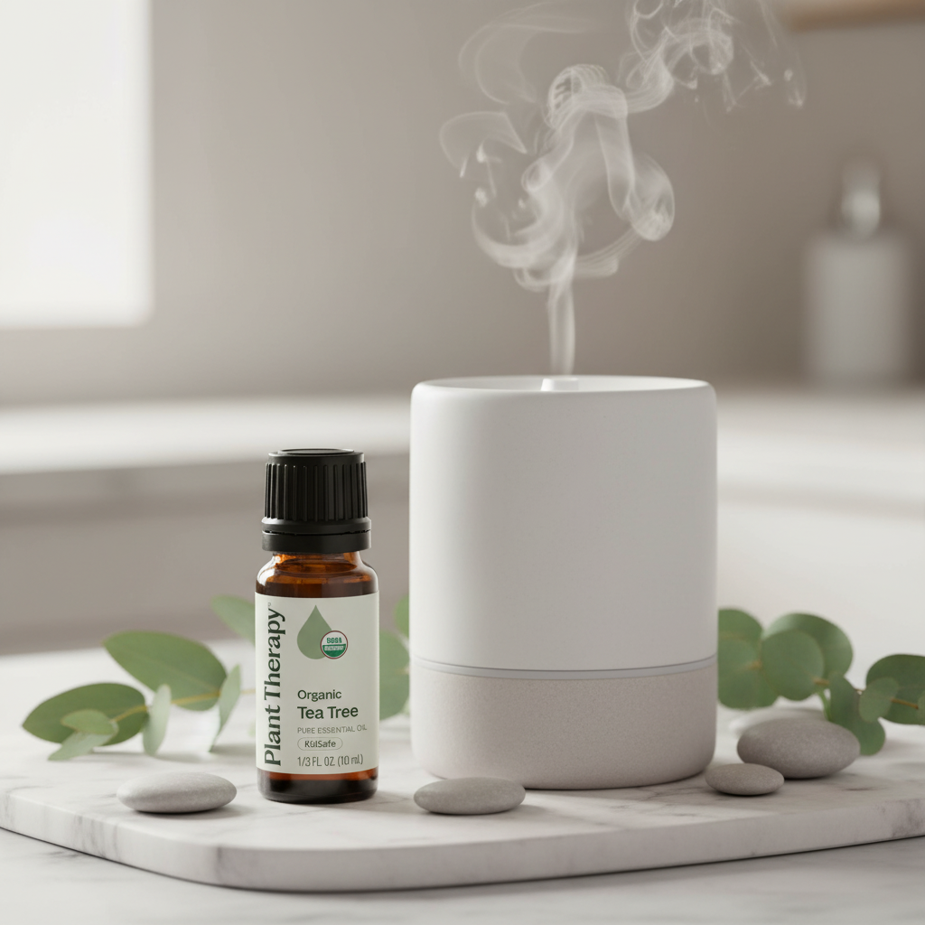 Spa lifestyle — diffuser on marble
