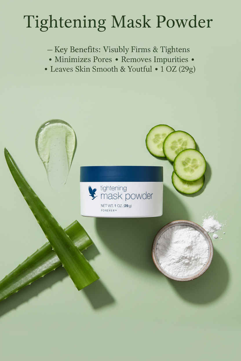 Tightening Mask Powder - Front Close-Up